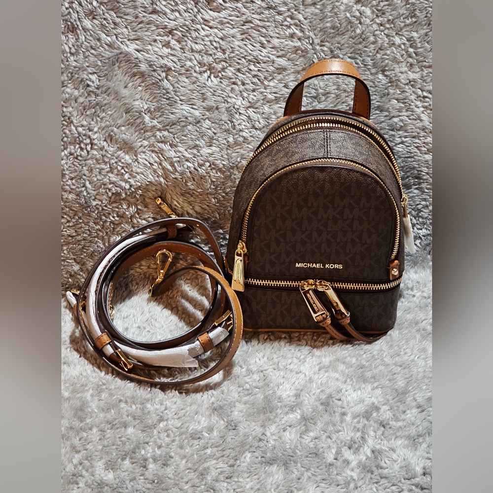 SOLD ~ Michael Kors Mini Rhea Backpack - Picture 8 of 8